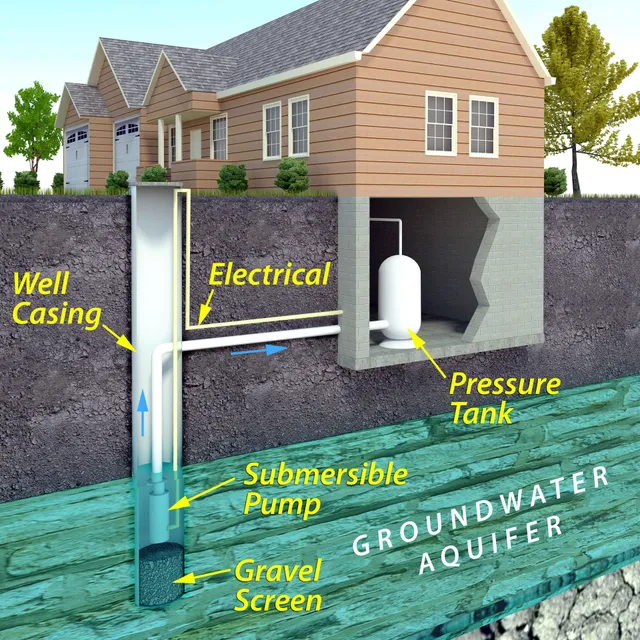 Submersible pump diagram