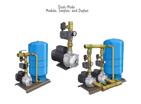 Multi-pump booster system diagram